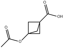 3-(acetyloxy)bicyclo[1.1.1]pentane-1-carboxylic acid 구조식 이미지