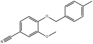 3-methoxy-4-[(4-methylphenyl)methoxy]benzonitrile 구조식 이미지