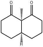 1,8(2H,5H)-Naphthalenedione, hexahydro-8a-methyl-, cis- 구조식 이미지