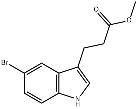 Methyl 3-(5-Bromo-3-indolyl)propanoate Structure