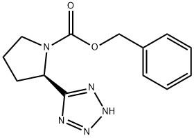 benzyl (R)-2-(2H-tetrazol-5-yl)pyrrolidine-1-carboxylate Structure