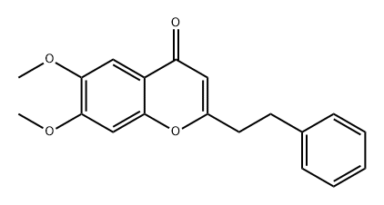 6,7-Dimethoxy-2-phenethylchromone Structure