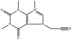 7-(cyanomethyl)-1,3,9-trimethyl-2,6-dioxo-2,3,6,7-tetrahydro-1H-purin-9-ium Structure