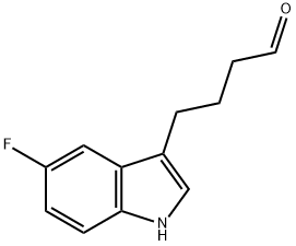 1H-Indole-3-butanal, 5-fluoro- Structure