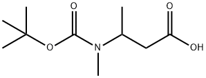 3-(N-Boc-N-methyl-amino)butanoic acid Structure
