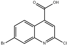 7-bromo-2-chloro-4-quinolinecarboxylic acid Structure