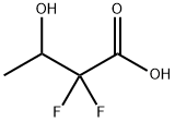 2,2-Difluoro-3-hydroxybutanoic acid Structure