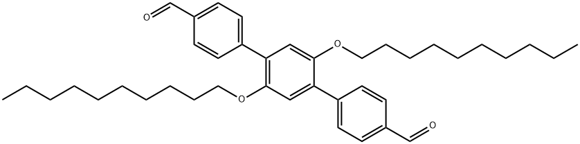 2,5-didecyloxy-1,4-bis(4-formylphenyl)benzene Structure