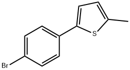 Thiophene, 2-(4-bromophenyl)-5-methyl- Structure