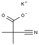 potassium 2-cyano-2-methylpropanoate Structure