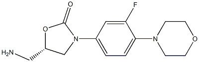 (S)-5-(aminomethyl)-3-(3-fluoro-4-morpholinophenyl)oxazolidine-2-one Structure
