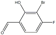 3-bromo-4-fluoro-2-hydroxybenzaldehyde Structure