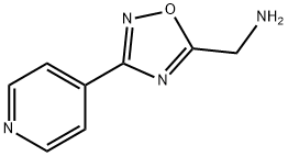 [3-(pyridin-4-yl)-1,2,4-oxadiazol-5-yl]methanamine Structure