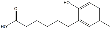 Benzenehexanoic acid, 2-hydroxy-5-Methyl 구조식 이미지