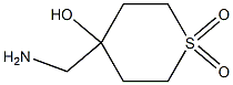 4-(aminomethyl)-4-hydroxytetrahydro-2H-thiopyran 1,1-dioxide 구조식 이미지