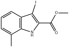 methyl 3-iodo-7-methyl-1H-indole-2-carboxylate Structure