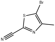 5-Bromo-4-methyl-2-cyanothiazole Structure
