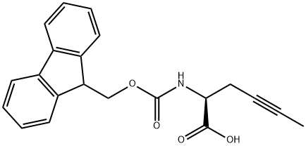 Fmoc-(S)-2-aminohex-4-ynoic acid Structure