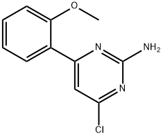 2-Amino-4-chloro-6-(2-methoxyphenyl)pyrimidine 구조식 이미지
