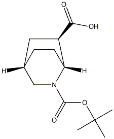 (1R,4S,6R)-2-[(tert-butoxy)carbonyl]-2-azabicyclo[2.2.2]octane-6-carboxylic acid Structure