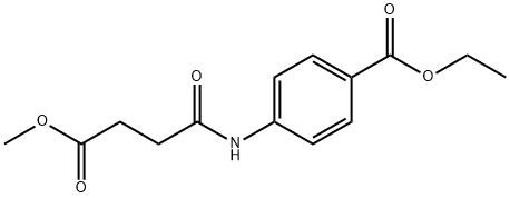 ethyl 4-[(4-methoxy-4-oxobutanoyl)amino]benzoate 구조식 이미지