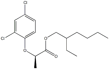 2-ethylhexyl (2R)-2-(2,4-dichlorophenoxy)propanoate Structure