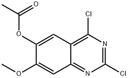 6-acetoxy-2,4-dichloro-7-methoxyquinazoline Structure