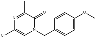 1-(4-methoxybenzyl)-5-chloro-3-methylpyrazin-2-(1h)-one Structure