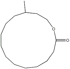 13-methyloxacyclopentadecan-2-one Structure