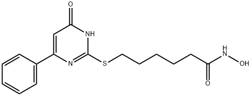 6-[(1,6-Dihydro-6-oxo-4-phenyl-2-pyrimidinyl)thio]-N-hydroxyhexanamide Structure