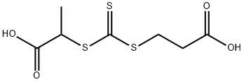 2-(2-Carboxyethylsulfanylthiocarbonylsulfanyl)propionic acid Structure