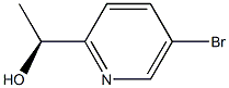 (S)-1-(5-bromopyridin-2-yl)ethan-1-ol 구조식 이미지