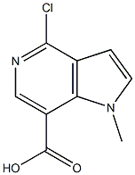 4-chloro-1-methyl-1H-pyrrolo[3,2-c]pyridine-7-carboxylic acid Structure