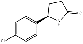 (R)-5-(4-chlorophenyl)pyrrolidin-2-one Structure