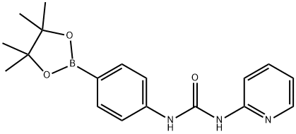 1-(pyridin-2-yl)-3-(4-(4,4,5,5-tetramethyl-1,3,2-dioxaborolan-2-yl)phenyl)urea Structure