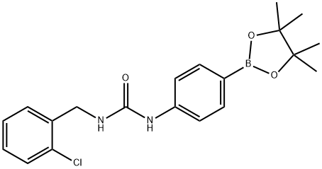 N-[(2-chlorophenyl)methyl]-N'-[4-(4,4,5,5-tetramethyl-1,3,2-dioxaborolan-2-yl)phenyl]Urea Structure