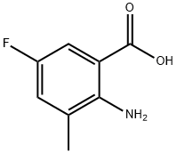 2-amino-5-fluoro-3-methylbenzoic acid 구조식 이미지