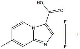 7-Methyl-2-(trifluoromethyl)imidazo[1,2-a]pyridine-3-carboxylic acid 구조식 이미지