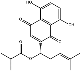 isobutyryl alkannin 구조식 이미지