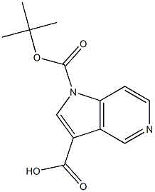 1-[(tert-butoxy)carbonyl]-1H-pyrrolo[3,2-c]pyridine-3-carboxylic acid Structure