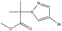 methyl 2-(4-bromo-1H-pyrazol-1-yl)-2-methylpropanoate Structure