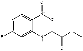 Glycine, N-(5-fluoro-2-nitrophenyl)-, methyl ester 구조식 이미지