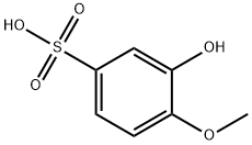 Benzenesulfonic acid, 3-hydroxy-4-methoxy- Structure