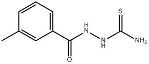 Benzoic acid, 3-methyl-, 2-(aminothioxomethyl)hydrazide Structure