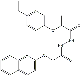 2-(4-ethylphenoxy)-N'-[2-(2-naphthyloxy)propanoyl]propanohydrazide Structure