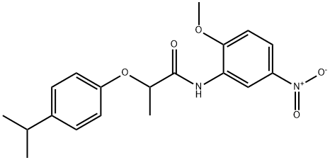 2-(4-isopropylphenoxy)-N-(2-methoxy-5-nitrophenyl)propanamide Structure