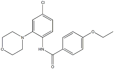 N-[4-chloro-2-(4-morpholinyl)phenyl]-4-ethoxybenzamide 구조식 이미지