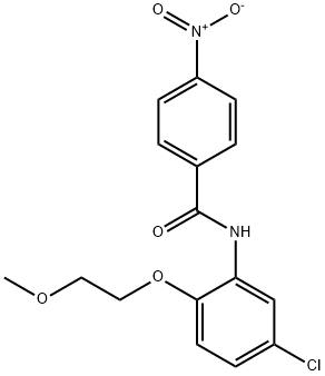 N-[5-chloro-2-(2-methoxyethoxy)phenyl]-4-nitrobenzamide Structure