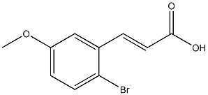 (E)-3-(2-bromo-5-methoxyphenyl)acrylic acid 구조식 이미지