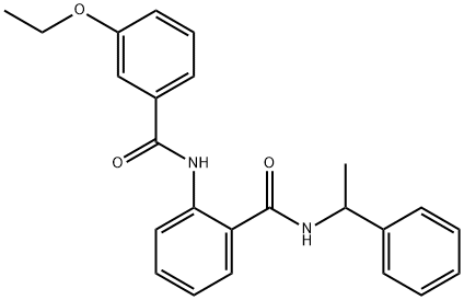 2-[(3-ethoxybenzoyl)amino]-N-(1-phenylethyl)benzamide Structure